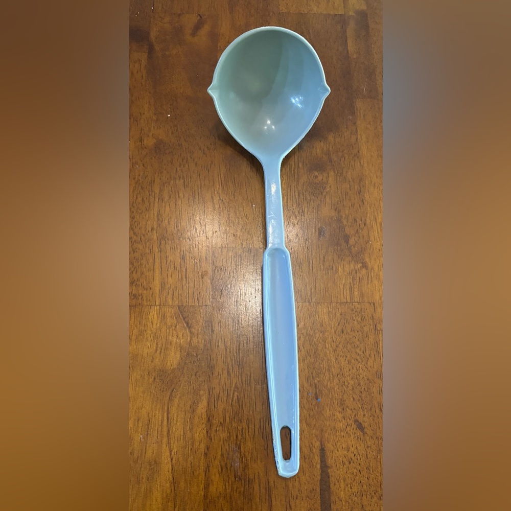 Vintage Light Blue Ekco Melamine Ladle